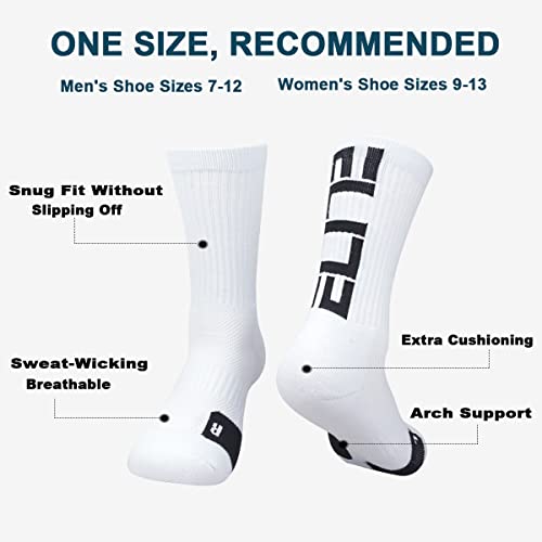 Basketball Crew Socks for Men and Women, Cushion Performance Athletic Basketball Socks4
