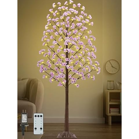 7FT TiYiViRi Cherry Blossom Tree with LED Lights Cover