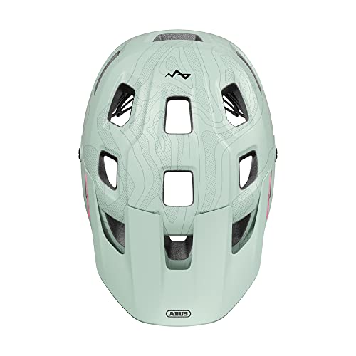 ABUS MTB-Helm MoDrop MIPS - robuster Fahrradhelm mit Aufprallschutz für Mountainbiker - individuelle Passform - Unisex - Mint, Größe S… – Ansicht 4