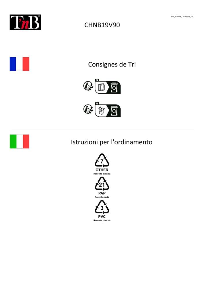 T'nB CHNB19V90 EASYLINE - Alimentatore universale per i principali laptop - 90 W