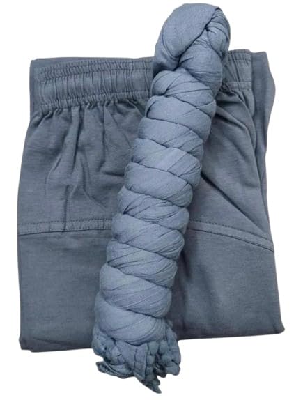 Cotton Leggings and Dupatta Set Grey-picture-24