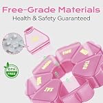Daily Pill Organizer - Cute Supplement Pill Organizer 7 Day, Weekly Pill Case for Travel, SHIJOINYU 1 Time a Day Pill Dispenser Box, Pill Container for Medicine/Vitamin/Medication/Fish Oil, Pink