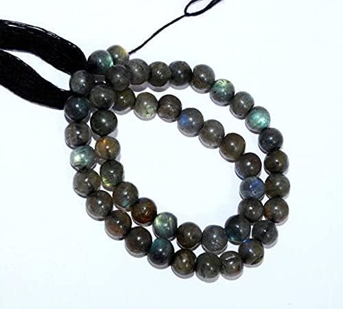 Labradorite briolette bleue perle naturelle 7mm pour création bijou - 3