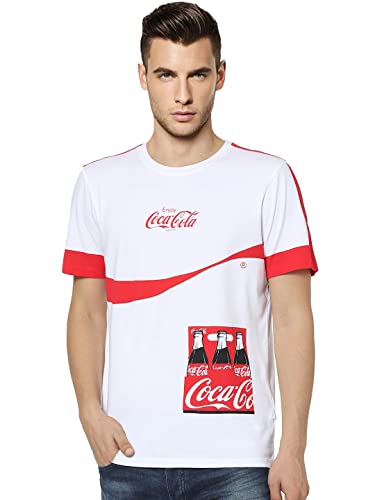 Image of JACK & JONES Men's Printed Regular Fit Crew Neck T-Shirt