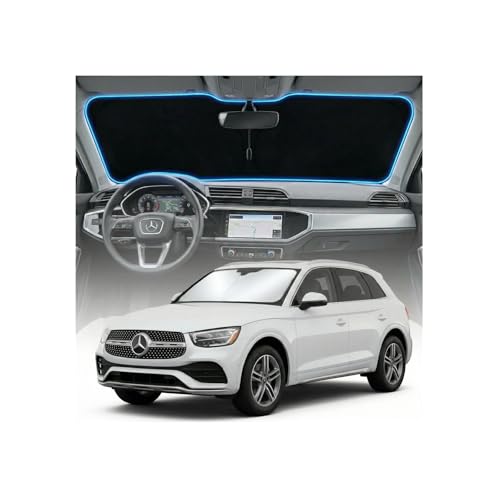 for Mercedes Benz GLC Sun Shade Windshield Cover - Custom Fit GLC 260 GLC 300 GLK-Class Accessories 2016-2024 2025 Sunshade Foldable UV Protection & Heat Shield Sun Visor Accessories by GLSBRCAO - Used condition - US$15.65