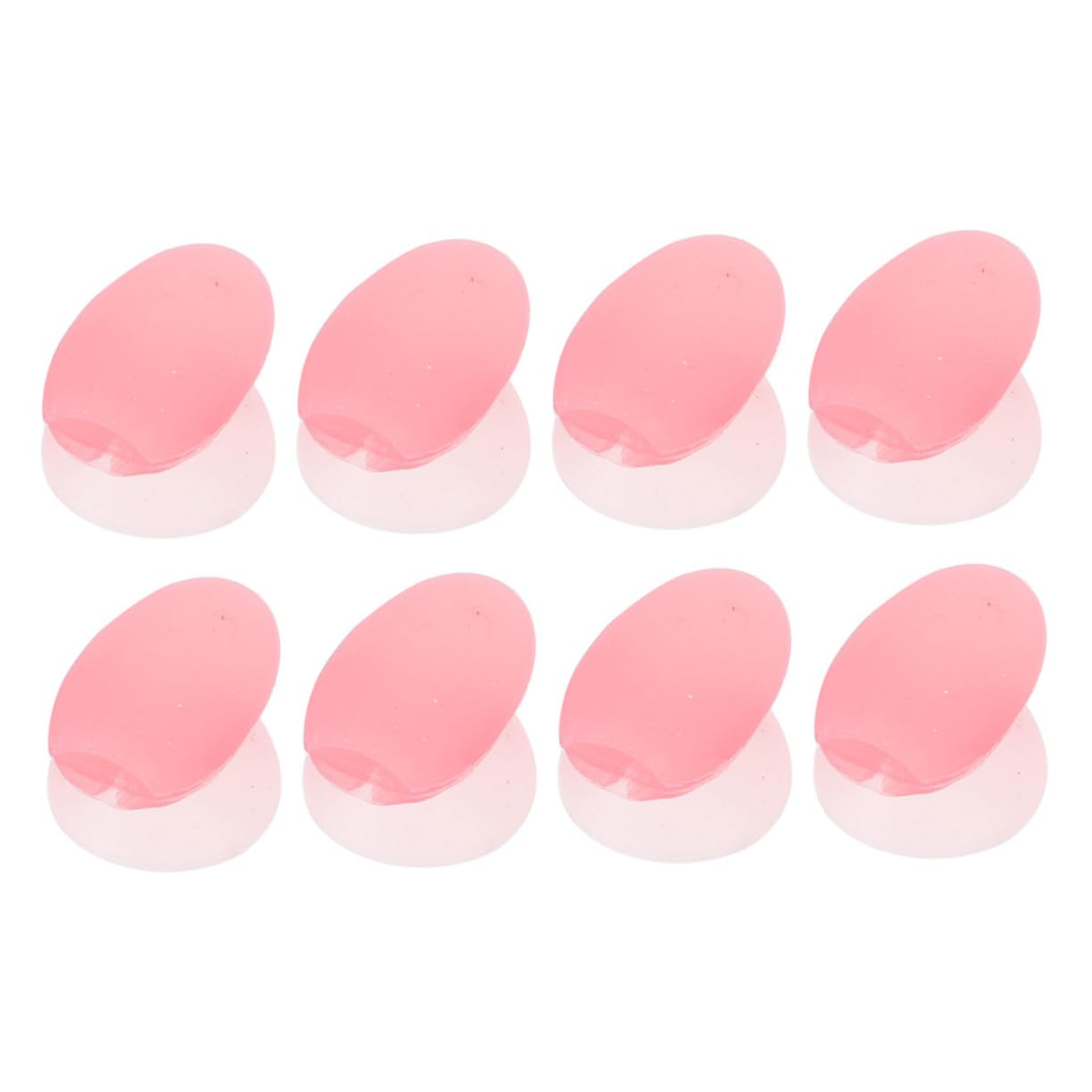 SOESFOUFU 8 Pack Lip Brush Protective Covers Silicone Material Compact for Travel Office School Business