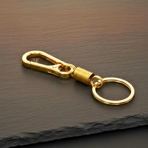 Image of THE MEN THING - Stylish Multicolor Stainless Steel Keychain for Men & Boys (IRON LOOP GOLD - Prime)