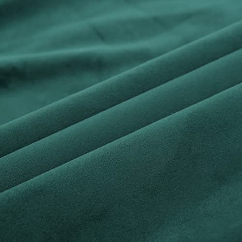 Zlina 2 Packs Velvet Green Throw Pillow Covers Gold Decorative Pillow Covers 18×18 Inch Cushion Covers Decor Bedroom Sofa Couch Living Room #TOP2