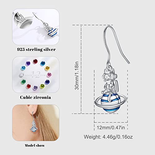 Pendientes gato regalos navidad pendientes mujer plata de ley 925 6