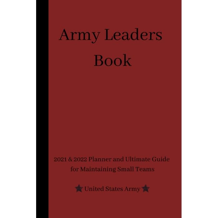 Buy Army Leaders Book Military Notebook NCO Creed Soldiers Creed