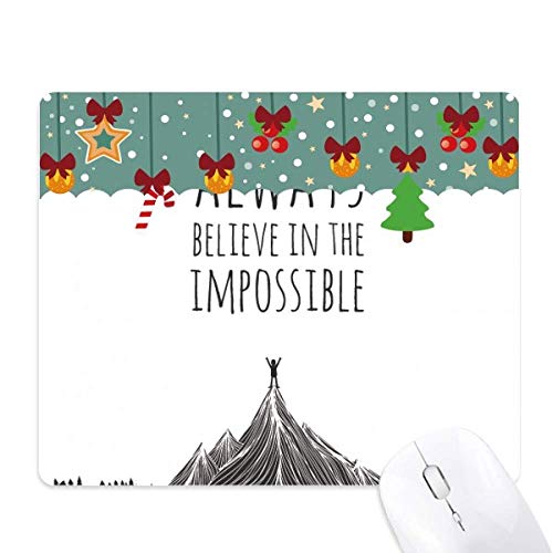 Tapis de souris Believe Impossible glisse fluide et base antidérapante