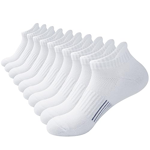 ILovDaisy Sneaker Socken Damen Sportsocken Weiß 39-42, 5 Paar Sneakersocken Laufsocken Atmungsaktiv Kurze Knöchelsocken aus Baumwolle ILovDaisy Sneaker Socken Damen Sportsocken Weiß 39-42, 5 Paar Sneakersocken Laufsocken Atmungsaktiv Kurze Knöchelsocken aus Baumwolle