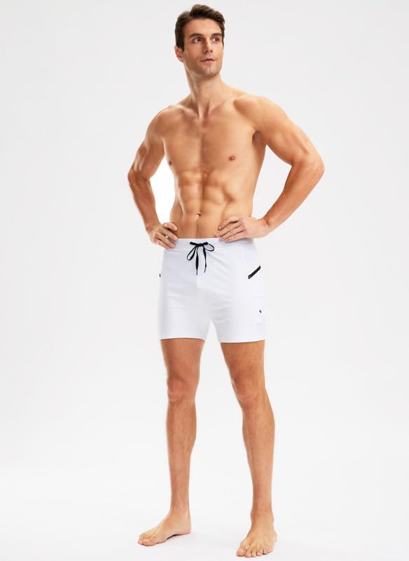 G Gradual Men's Swimsuit Trunks with Zipper Pockets Quick Dry Swimwear Bathing Suit Swim Briefs Board Shorts for Men - Image 6