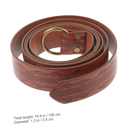 Renaissance Bracers Vintage Long Waist Belt Cosplay Accessory for Mens2