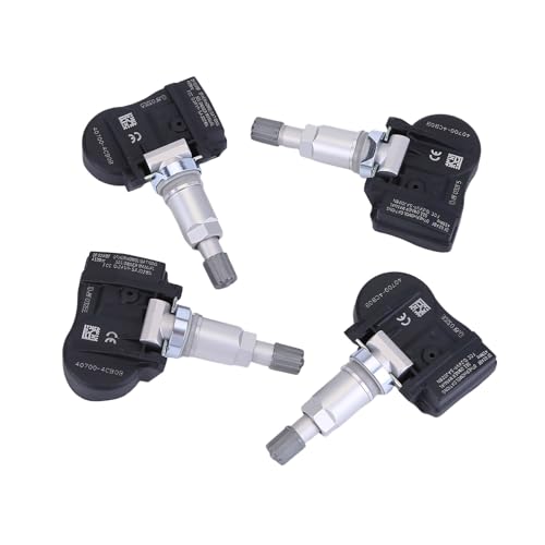4PCS TPMS Reifendrucksensor Vorne Hinten 407004CB0B Kompatibel für QX50 II NV200 Ni*s-s*an X-Trail Re-*n-ault Meg*ane 4 1.3 1.6 TCe 140 RDKS Sensor Reifendruckkontrollsystem 407004CB0A, 407704CB1B