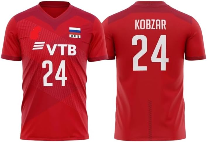 Russia Volleyball Jersey Custom Name Number, CCCP Soviet Union Team Uniform, Sponsor Logo, Multiple Player Options Available