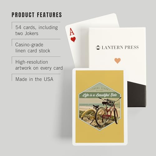 Baraja de cartas Póker Lantern Press Laguna Beach 52 naipes miniatura 3