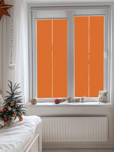 Vinilo adhesivo para ventana color naranja 17x39 pulgadas miniatura 4