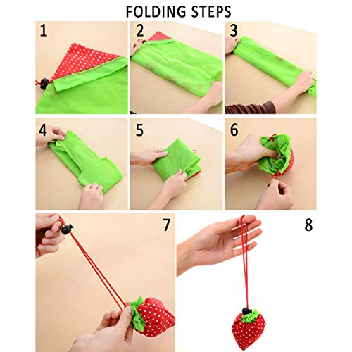 Opvouwbare Boodschappentas, Boodschappentas, Boodschappentas Riutilizzabile, Herbruikbare Boodschappentas, Aardbei… - Image 6