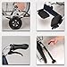 Lightweight Wheelchair with Flip-Back Arms and Removable Swing-Away Footrest, Folding Transport Wheelchairs with Brakes, 18.5-Inch Wide Seat, 300-Ib Weight Capacity, Quick Release Big Wheel
