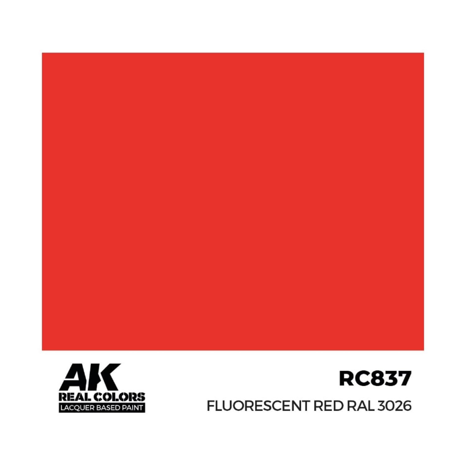 Ak Interactive Red Ak Real Colors Rc837 Fluorescent Ral 3026 (17Ml)