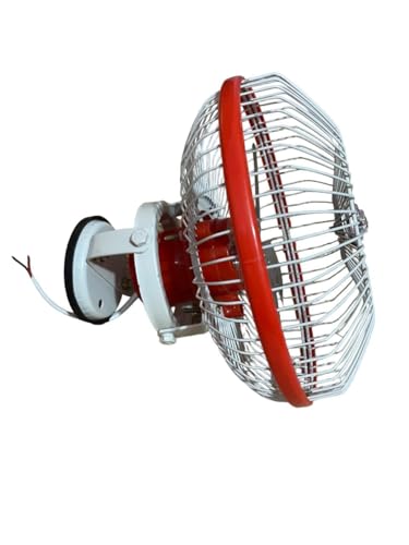 Image of 8 Inch 24V DC High Speed Fan for Car, Bus, Truck & Auto 4 Blade Oscillating Electric Cooling Wall Mount Vehicle Fan with Adjustable Angle Powerful Airflow Low Noise (Pack of 1) (24 Volts)
