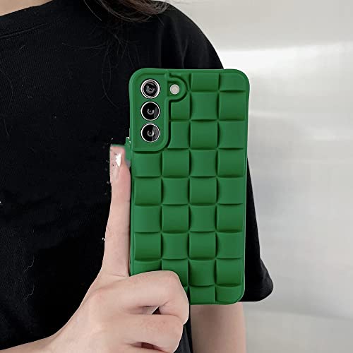 Coque silicone souple Samsung S21 Plus design treillis 3D mat de luxe
