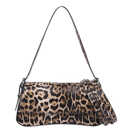 Ocuuer Bolso de hombro para mujer con estampado de leopardo, bolso cruzado de piel sintética con correa ajustable, bolso de mano para viajes de trabajo (estilo 3)