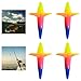 Cndiyald Trolling Bird Teasers Fishing Saltwater Lures Bird Shaped Rainbow Jigging Lures Trolling Bird Teaser 4PCS