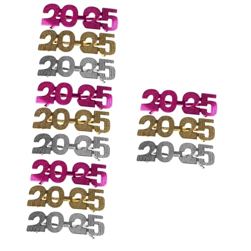 Lunettes 2025 Nouvel An lot de 12 lunettes de fête classe de 2025