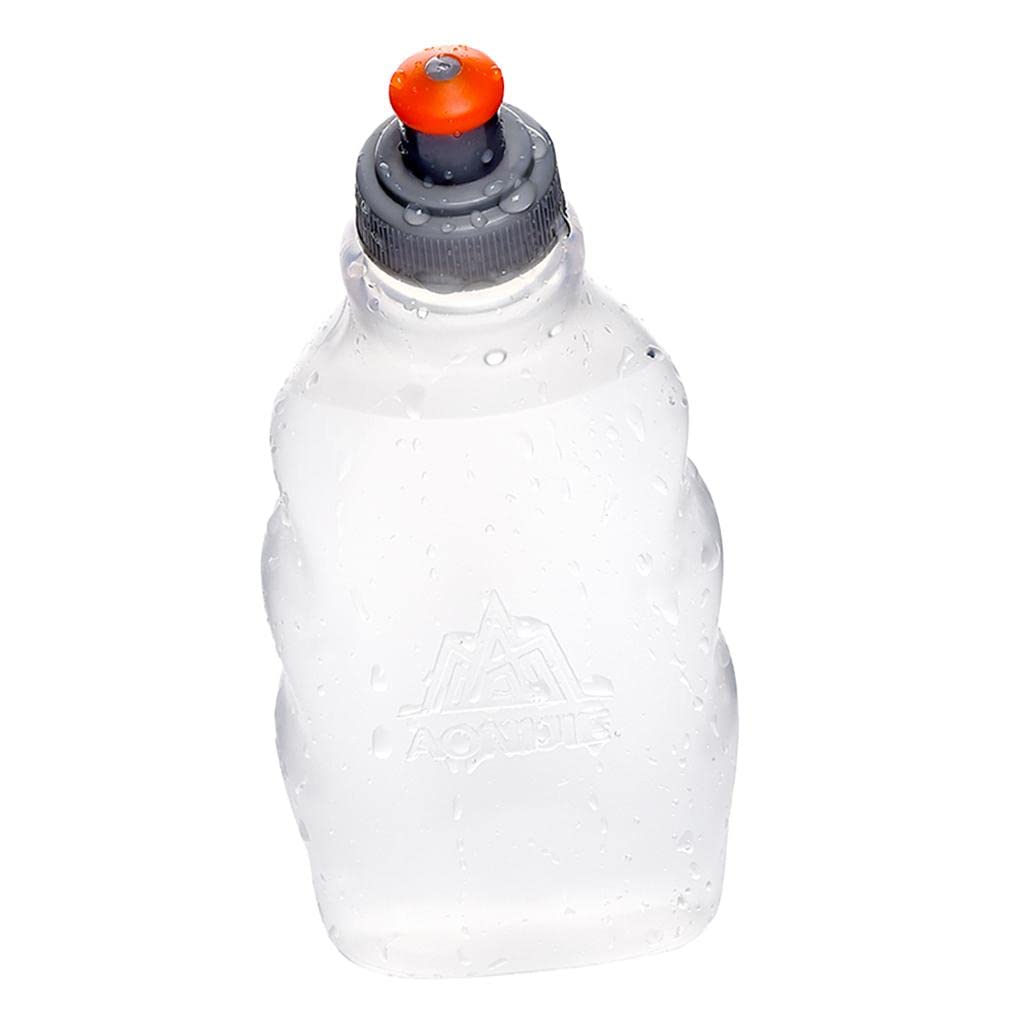 Tragbare Sport-Wasserflaschen, weich, für Radfahren, Fitness, Laufen, Trinkbecher, 250 ml, transparent, 10 Stück