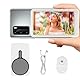 JAOGAUS Drahtloser Selfie-Monitor, Magnetischer Selfie-Bildschirm Kompatibel mit ios – HD 4,02 Zoll, 1800 mAh, Tragbarer Magnetische Telefon Vlog Monitor Bildschirm für Android