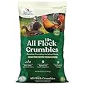 Manna Pro All Flock Crumbles – 16% Protein Complete Poultry Feed with Probiotics for Digestion, Crumbled Chicken & Game Bird Feed for All Flock Types, No Artificial Colors or Flavors, 25 lb