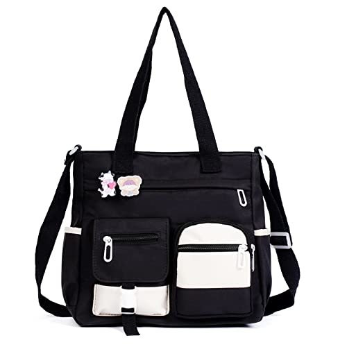 Phaoullzon Crossbody Cute Bag for Teens Kawaii Messenger Purse Nylon Shoulder Tote Bags