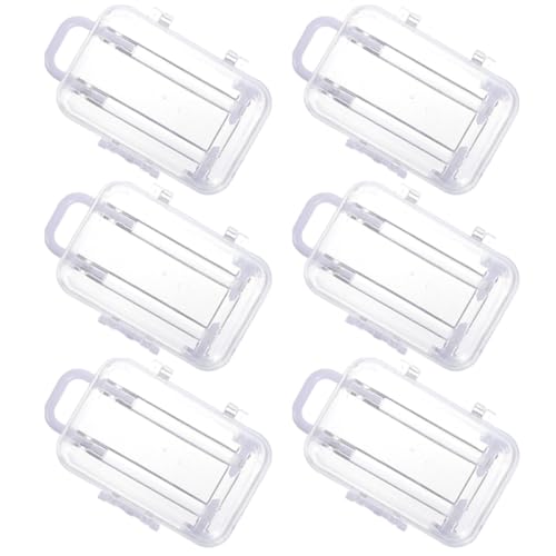 Healeved 6 Piezas Caja de Dulces Mini Maleta de Ps para Fiestas y Aniversarios, Diseño Minimalista y Práctico Fácil Visualización del Contenido