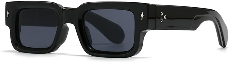 Retro Rivets Men Punk Sunglasses Fashion Shades UV400 Women Trending Double Color Sun Glasses