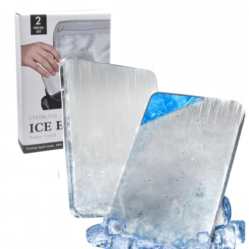 JoyLWOK 強力保冷剤 驚異の保冷力 繰り返し使用可 高耐久倍速凍結&長時間保冷 2/4/6個セット(長方形2個入り)