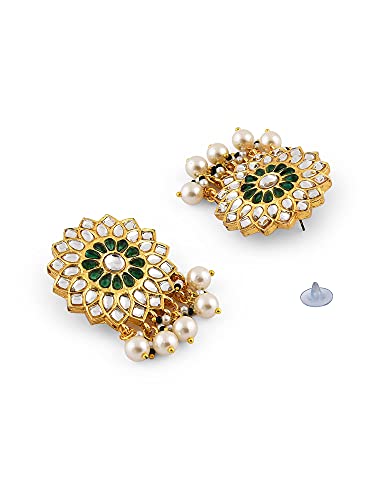 Women's Clustered Kundan Choker Necklace Earring & Ring Set, Gift