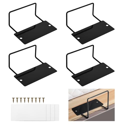 virkwuy 4 Piezas Sujeta Colchones al Somier, Tope Antideslizante para Colchón, Sujetadores de Colchones Antideslizantes, para Evitar Que el Colchón se Deslice, Adecuado para la Fijación del Colchón