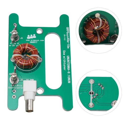 Balun 9:1 UNUN portátil de voltaje compacto de 10W con conexión BNC para HF 4