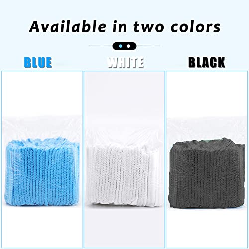 Disposable Bouffant Caps 100 Pcs,21inches Hair Net, Elastic Dust Cap for Food Service, Sleeping Head Cover (Black)