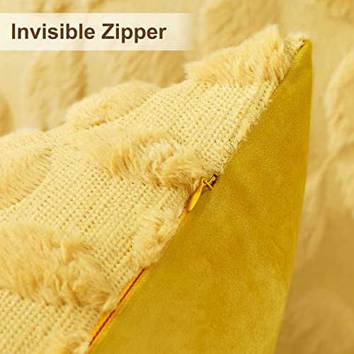 Housse de coussin en velours doux et peluche 3D haut de gamme OTOSTAR