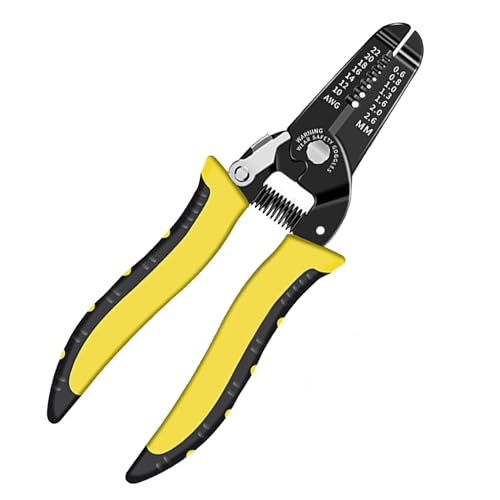 Pince à dénuder 10-22 AWG de 17,8 cm - Outil de dénudage - Coupe-câble - Outil de câblage et outil manuel multifonction