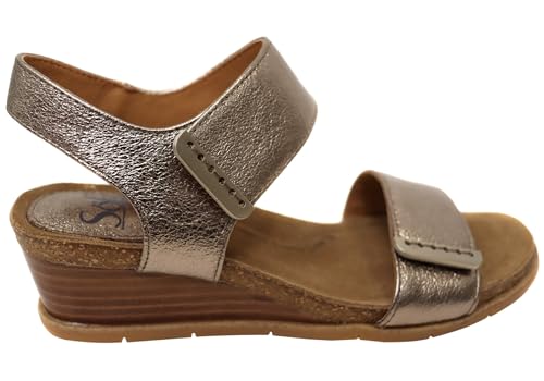 Sofft Women's Verdi II Wedge Sandal, Luggage, 104
