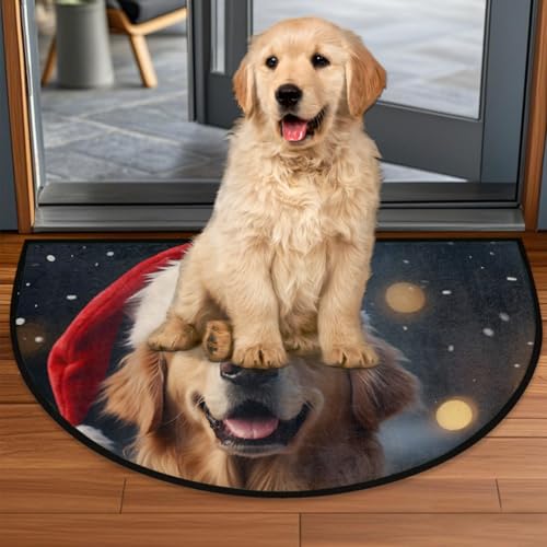 Tapete Semicircular Golden Retriever para Puerta 91.4x61 cm miniatura 6
