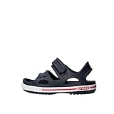 crocs Kids' Crocband II Sandal (Toddler/Little Kid/Big Kid), Navy/White, 10 M US Toddler