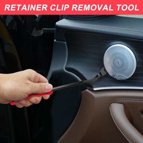 Image of 3 Pcs Clip Pliers and Fastener Remover,Clip Removal Tool Panel Clip Removal Pliers Car Trim Rivet Removal Pry Tool Repair Kit for Automotive Door Panel,Upholstery,Dashboard Red