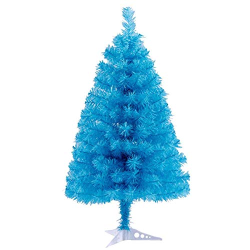 Fouriding 60cm Albero di Natale artificiale PVC Decorazione di Natale Christmas Tree, Blu Cielo