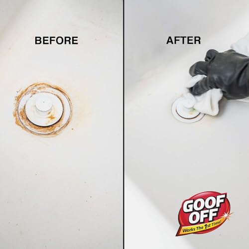 Goof Off RustAid Bathroom Rust Stain Remover – 22 oz. Spray Bottle (ESX20005)