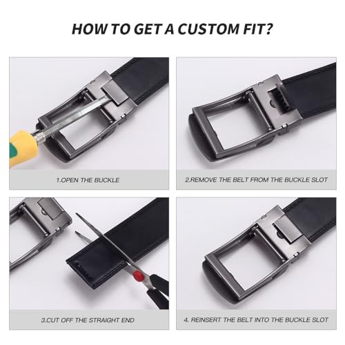 Men's Leather Belts Fashion Automatic Buckle Cowskin Male Belts Black Brown 3.5cm3